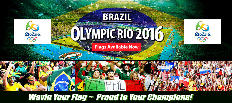 Brazil Rio Olympic Flag Sale Supply